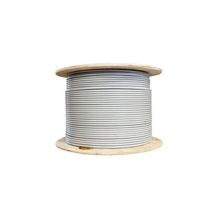 Cable Wholesale Shielded Cat6 Ethernet Cable, F/UTP, Solid 23 AWG Copper, POE Compliant, Gray, Spool, 1000 foot 10X8-521NH